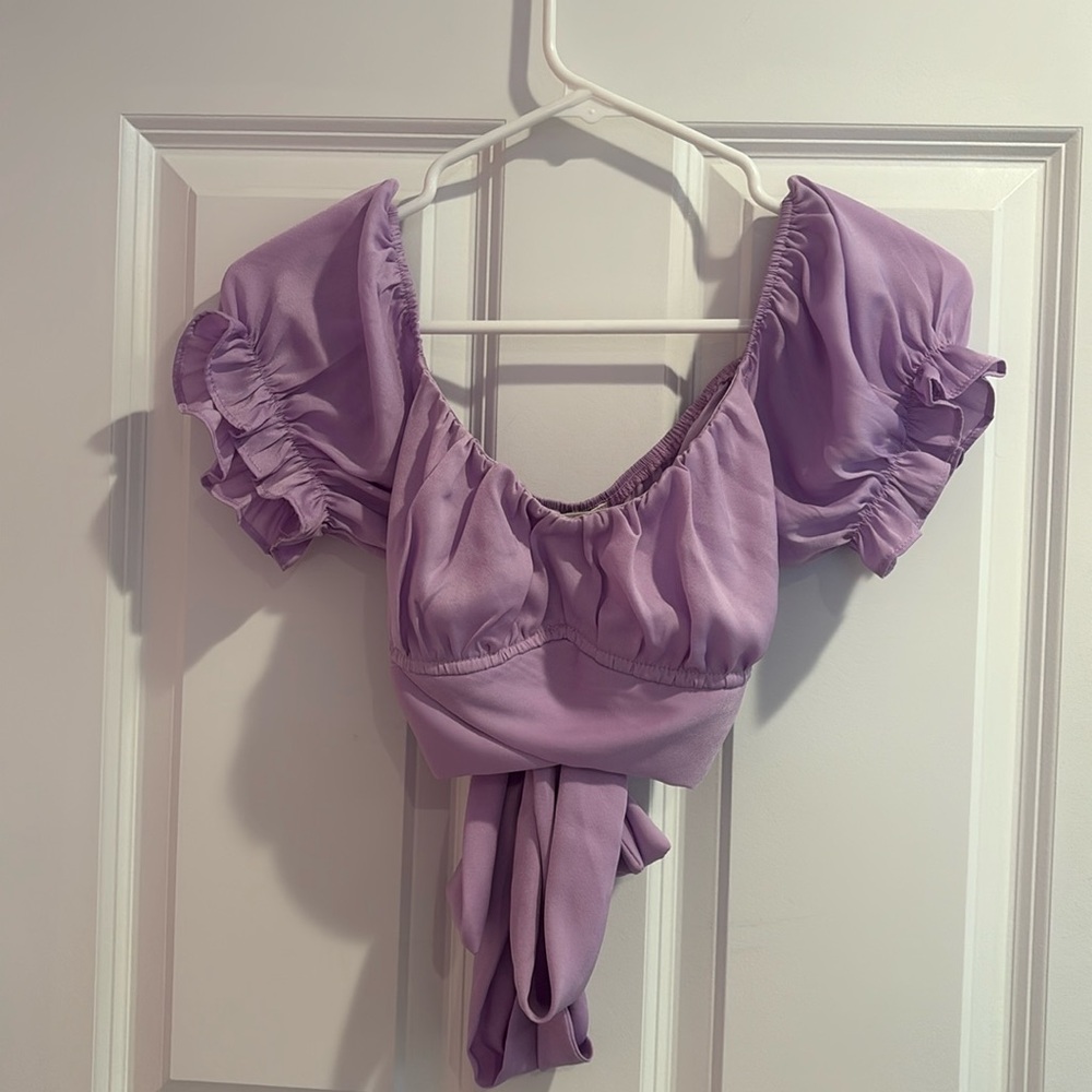 Boho purple blouse